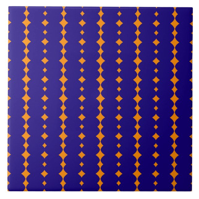azulejo cerâmico abstrato elegante azul (Frente)