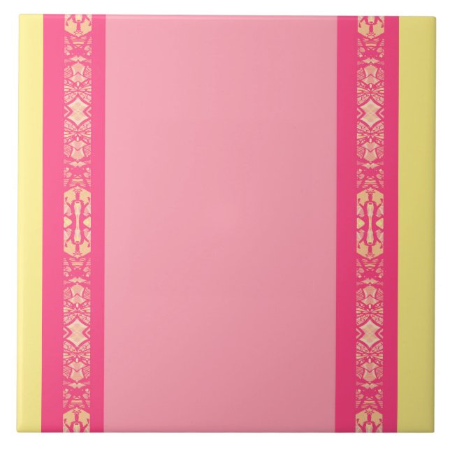 azulejo cerâmico abstrato elegante rosa (Frente)