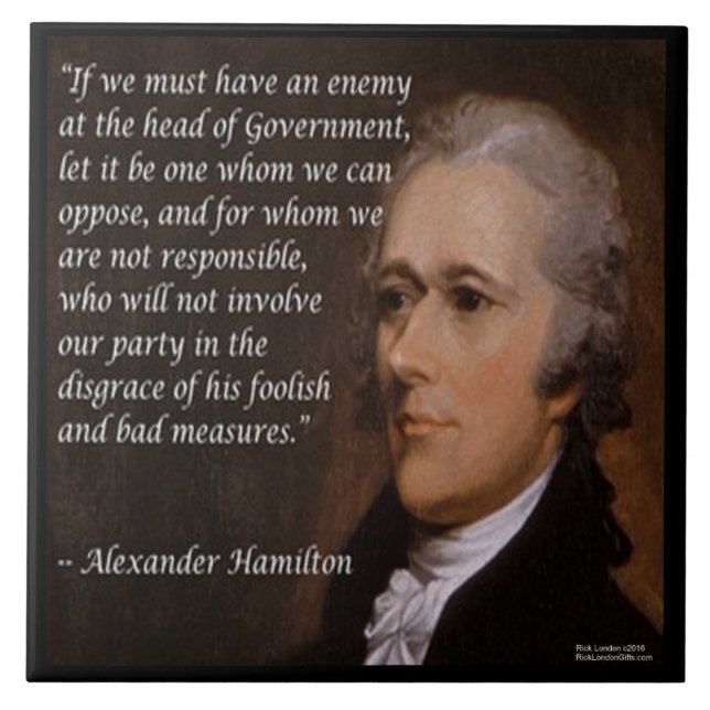 Azulejo Cerâmico Alexander Hamilton (Frente)