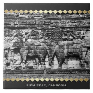 Azulejo cerâmico Angkor Wat Temple Cambodja