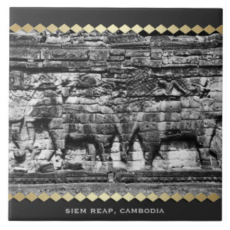Azulejo cerâmico Angkor Wat Temple Cambodja