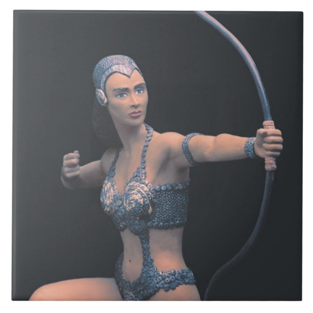 Azulejo cerâmico Artemis Escultura (Frente)