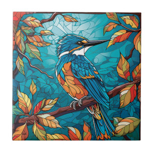 Azulejo Cerâmico Autumn Kingfisher