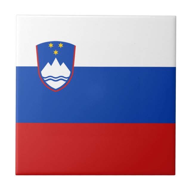 Azulejo Cerâmico Bandeira da Eslovênia (Frente)