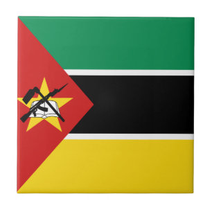 Azulejo Cerâmico Bandeira de Moçambique