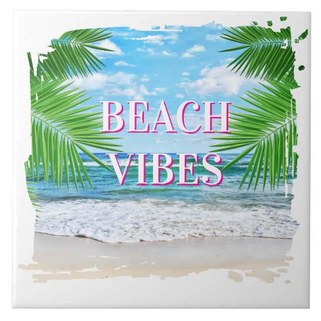 Azulejo cerâmico Beach Vibes (Frente)