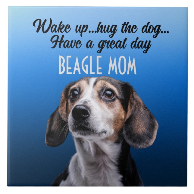 Azulejo Cerâmico Beagle Mãe (Frente)