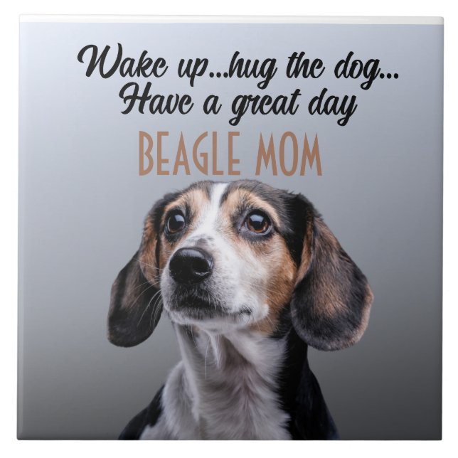 Azulejo Cerâmico Beagle Mãe (Frente)