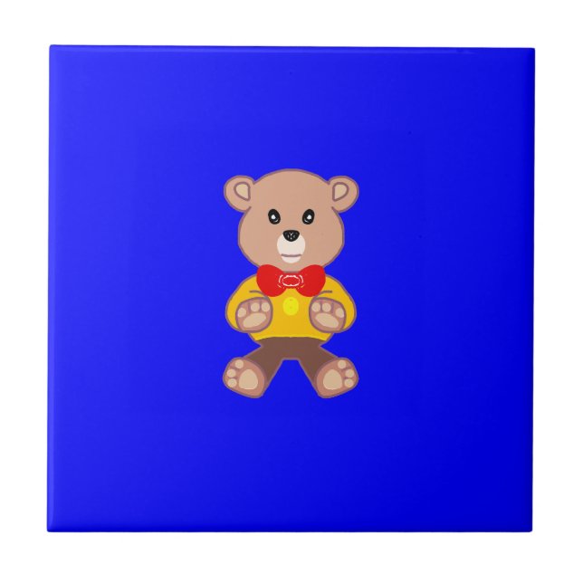 Azulejo cerâmico Bear Blue (Frente)
