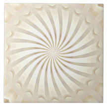 Azulejo Cerâmico Bege Creme Remoinho