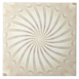 Azulejo Cerâmico Bege Creme Remoinho