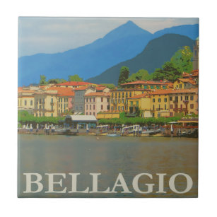 Azulejo cerâmico Bellagio Itália Poster