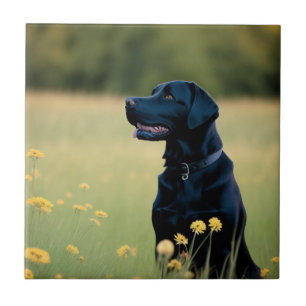 Azulejo cerâmico Black Lab