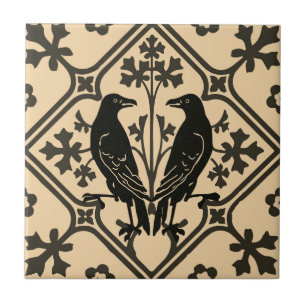 Azulejo cerâmico Black Raven