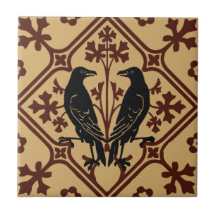 Azulejo cerâmico Black Raven