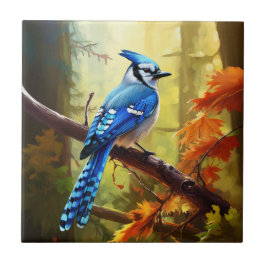 Azulejo cerâmico Blue Jay Bird