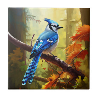 Azulejo cerâmico Blue Jay Bird