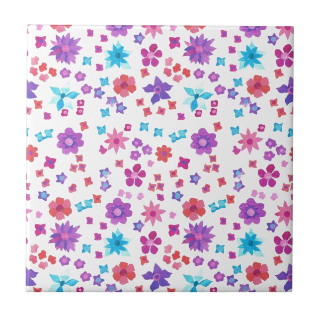 Azulejo cerâmico bonito de potência de hippy com v (Frente)