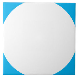 Azulejo cerâmico branco/azul
