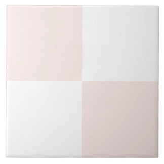 Azulejo cerâmico branco-rosado elegante e brilhant