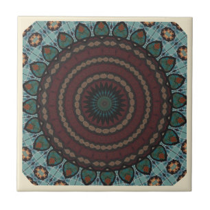 Azulejo cerâmico caleidoscópio moderno