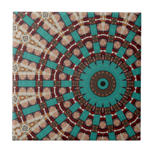 Azulejo cerâmico caleidoscópio moderno
