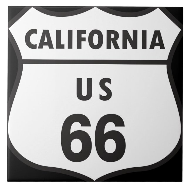 Azulejo Cerâmico California US 66 (Frente)
