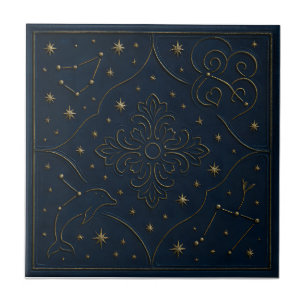 Azulejo Cerâmico Celestial Elegante