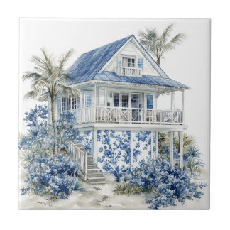 Azulejo Cerâmico Chinoiserie