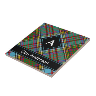 Azulejo Cerâmico Clan Anderson Tartan