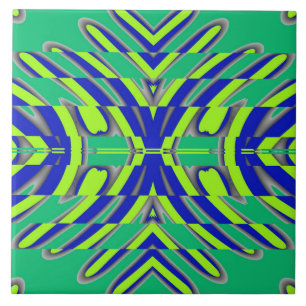 Azulejo cerâmico clássico multicolorido vibrante
