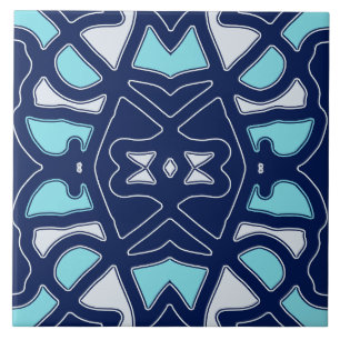 Azulejo cerâmico clássico multicolorido vibrante