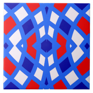 Azulejo cerâmico clássico multicolorido vibrante