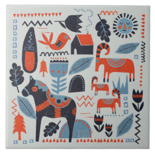 Azulejo cerâmico - Coleção escandinava