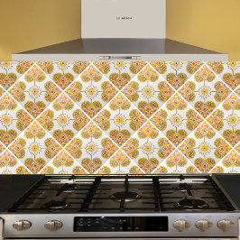 Azulejo cerâmico com design de maca repetitiva
