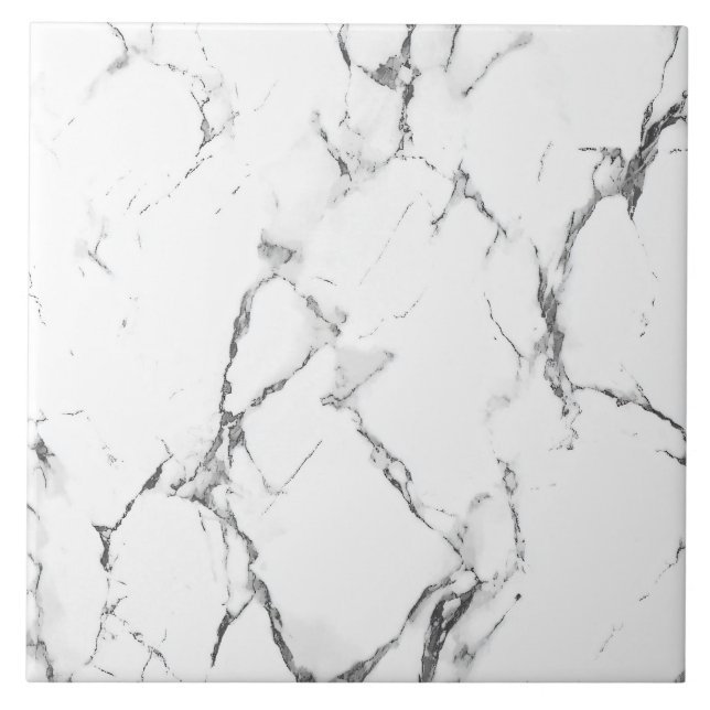 Azulejo Cerâmico com Efeito de Mármore Branco Eleg (Frente)