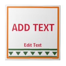 Azulejo cerâmico com letras e números italianos ve