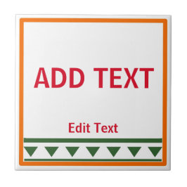 Azulejo cerâmico com letras e números italianos ve