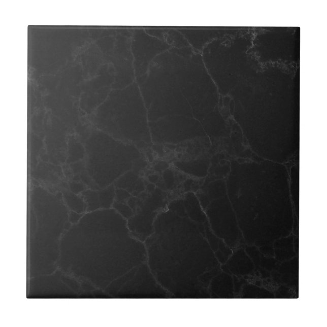 Azulejo Cerâmico com Textura de Mármore Preto 10,8 (Frente)