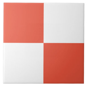 Azulejo cerâmico com verificação de coral moderno