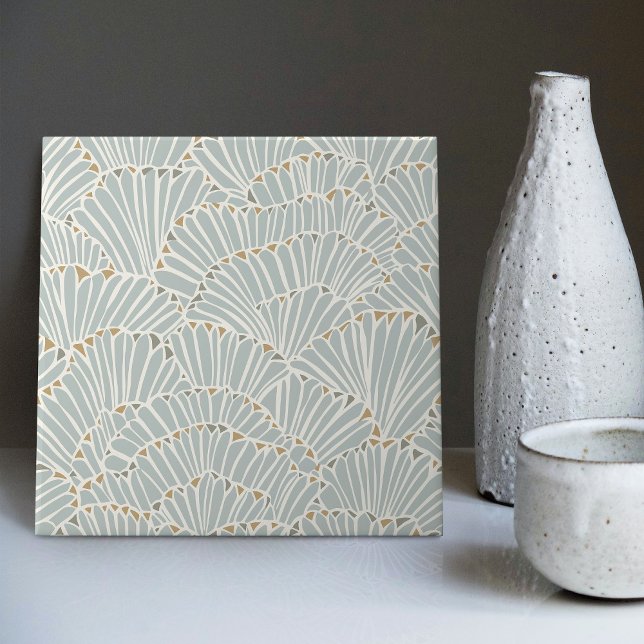 Azulejo Cerâmico Conchas Art Déco (Criador carregado)