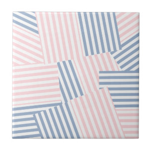 Azulejo cerâmico, cor-de-rosa e azul