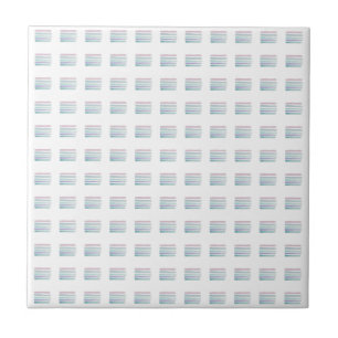 Azulejo Cerâmico Cores Pastel Listra Quadrada