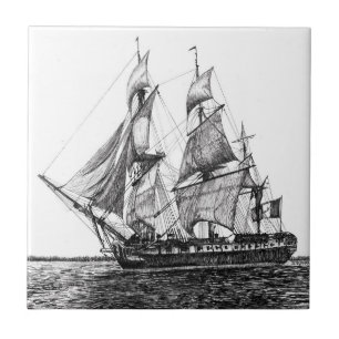Azulejo cerâmico da foto de Hermione do navio alt