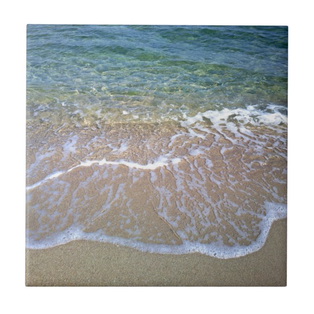 Azulejo cerâmico da foto do beira-mar (Frente)