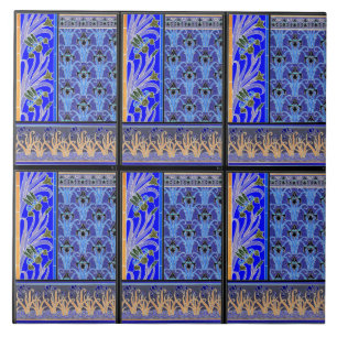 azulejo cerâmico da íris preto e roxo