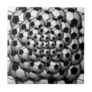 Azulejo cerâmico da temporada de futebol