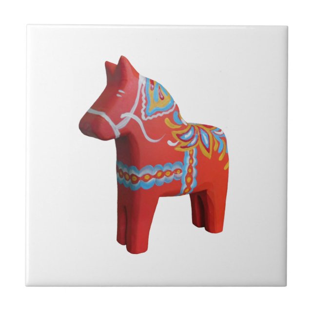 Azulejo cerâmico Dala Horse (Frente)