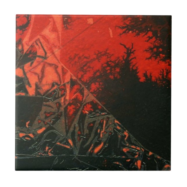 Azulejo cerâmico de abstrato (Frente)