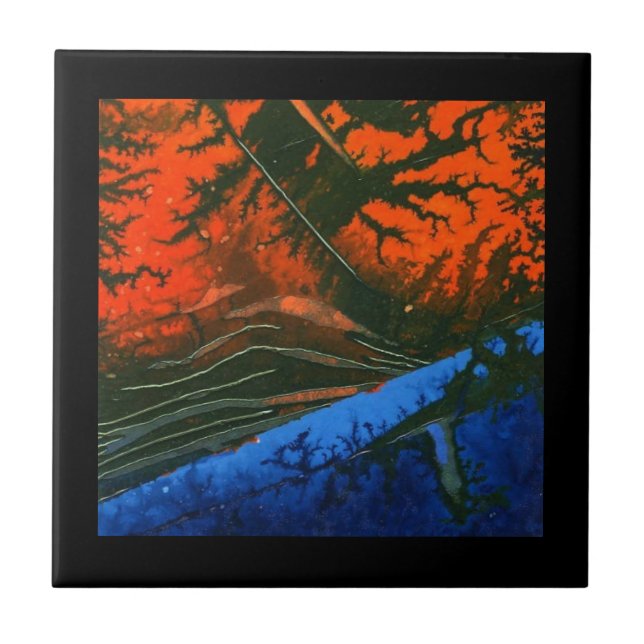 Azulejo cerâmico de abstrato (Frente)